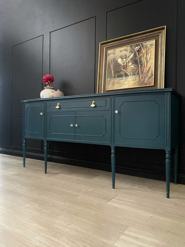 Mid-century sideboard blue, view 2