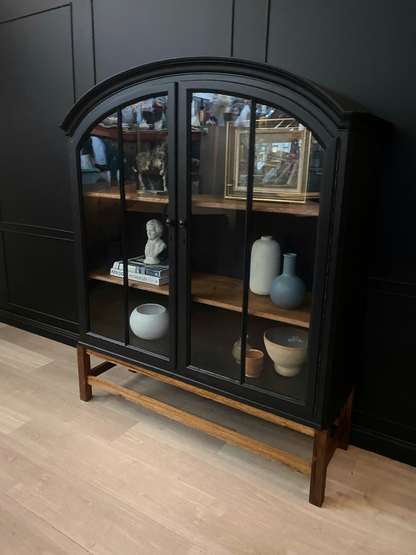 Mid-century cabinet tasmanian oak black