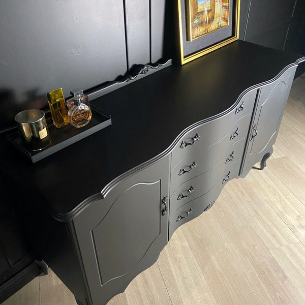 Mid-century sideboard black, view 3