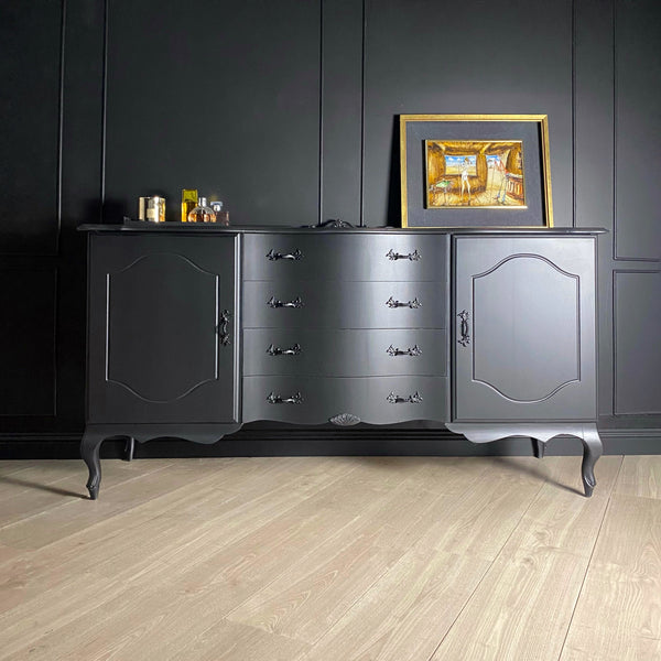 Mid-century sideboard black, view 2