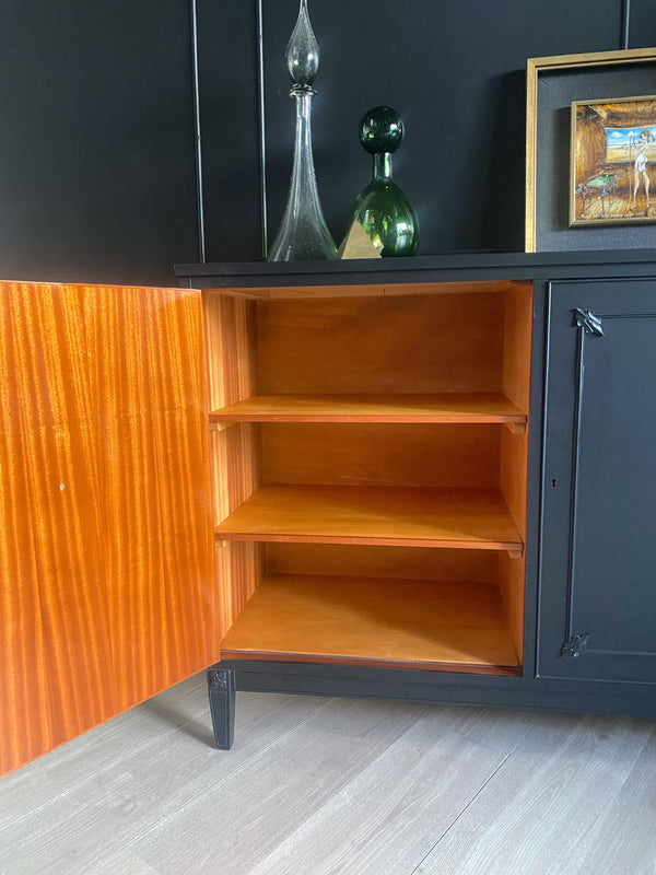 Mid-century sideboard dark green, view 7