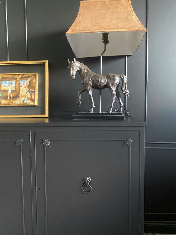 Mid-century sideboard dark green, view 5