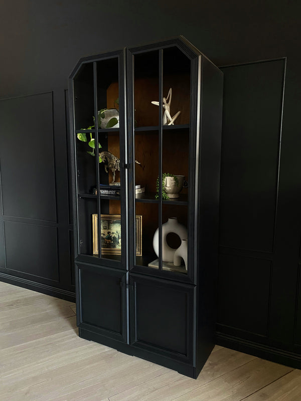 Mid-century cabinet walnut black, view 3