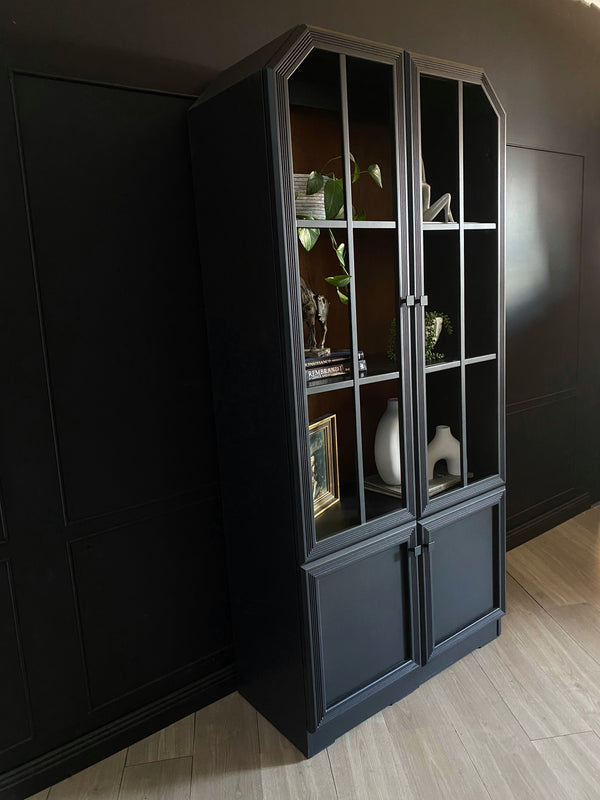 Mid-century cabinet walnut black, view 4