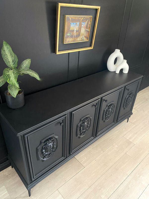 Mid-century sideboard black, view 6
