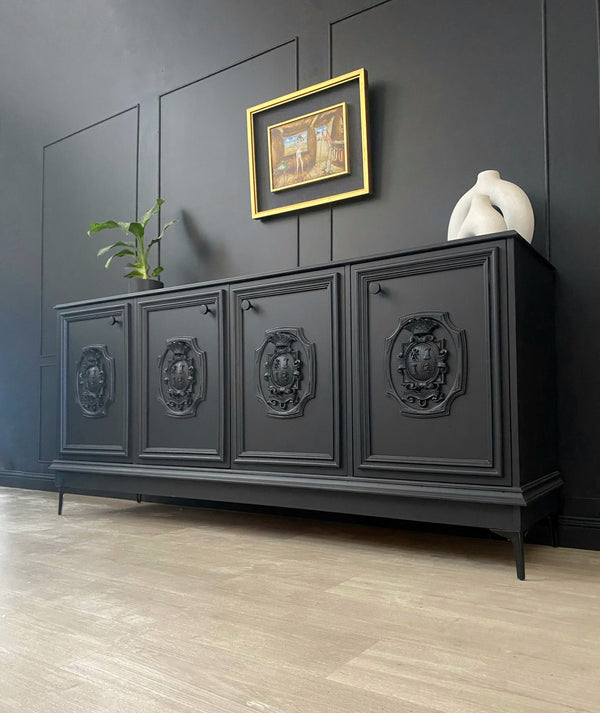 Mid-century sideboard black, view 3