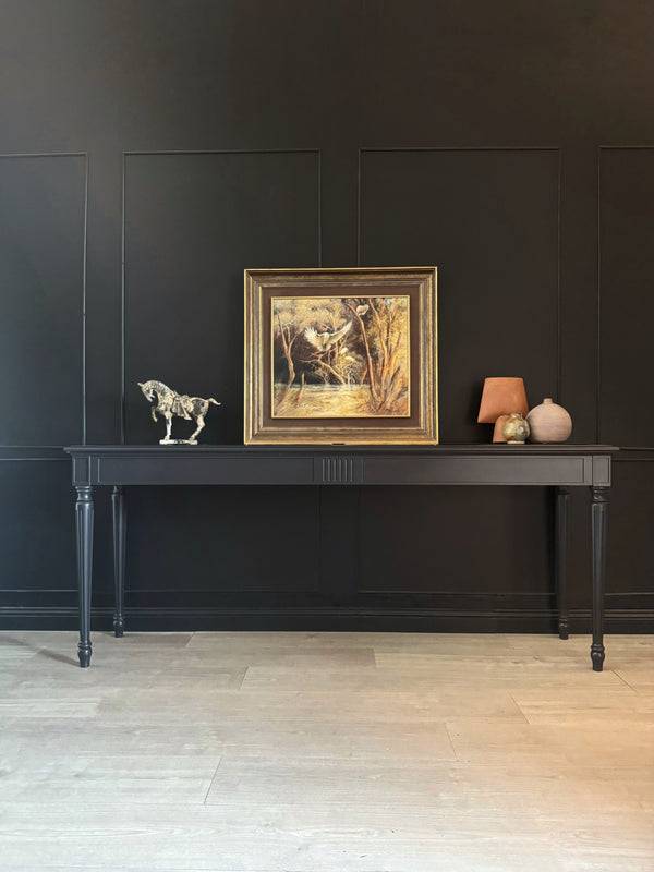 Decro console table charcoal