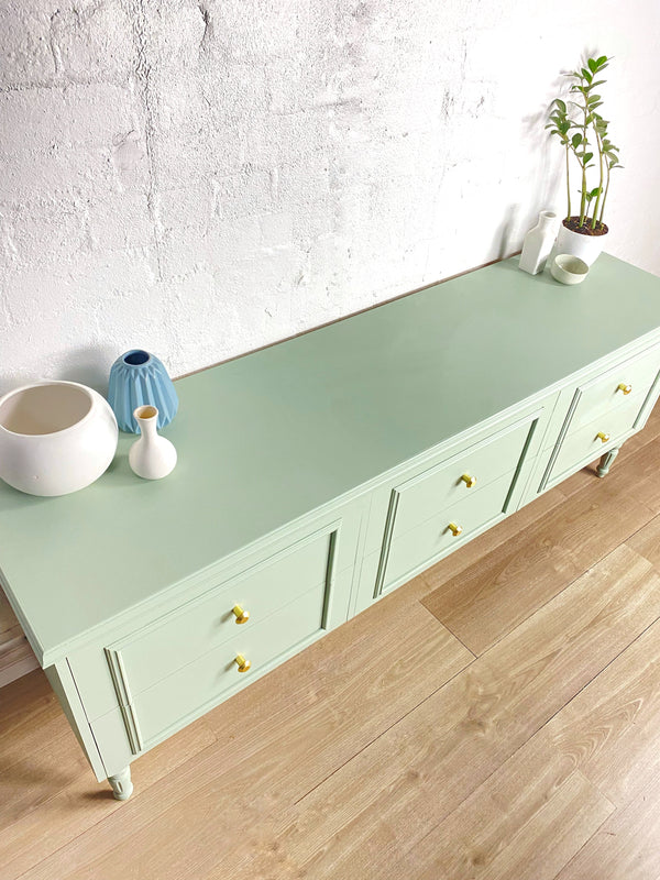 Hamra Brothers dresser sage, view 3