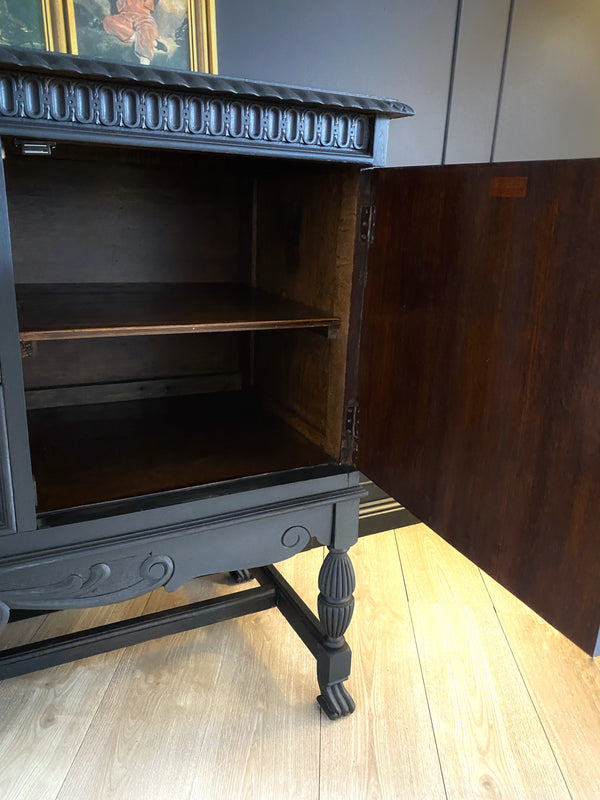Mid-century sideboard oak black, view 9