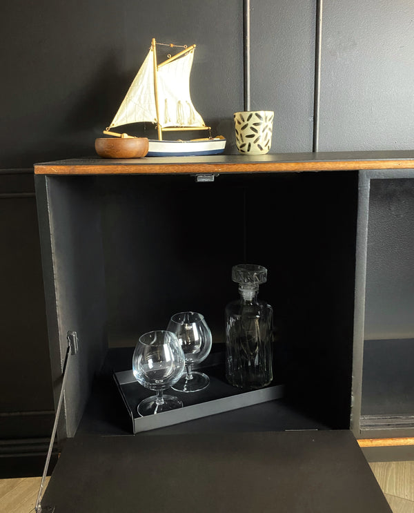 Mid-century sideboard tasmanian oak black, view 4
