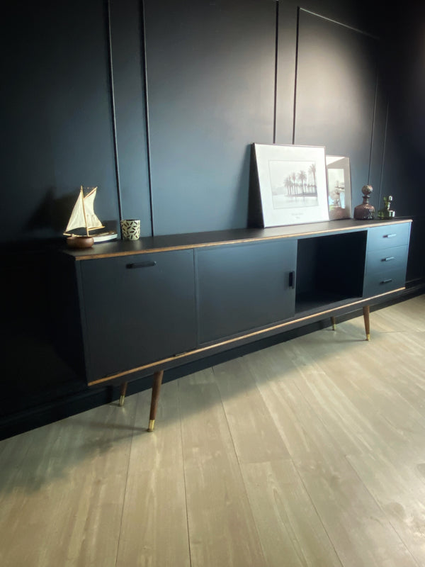 Mid-century sideboard tasmanian oak black, view 2