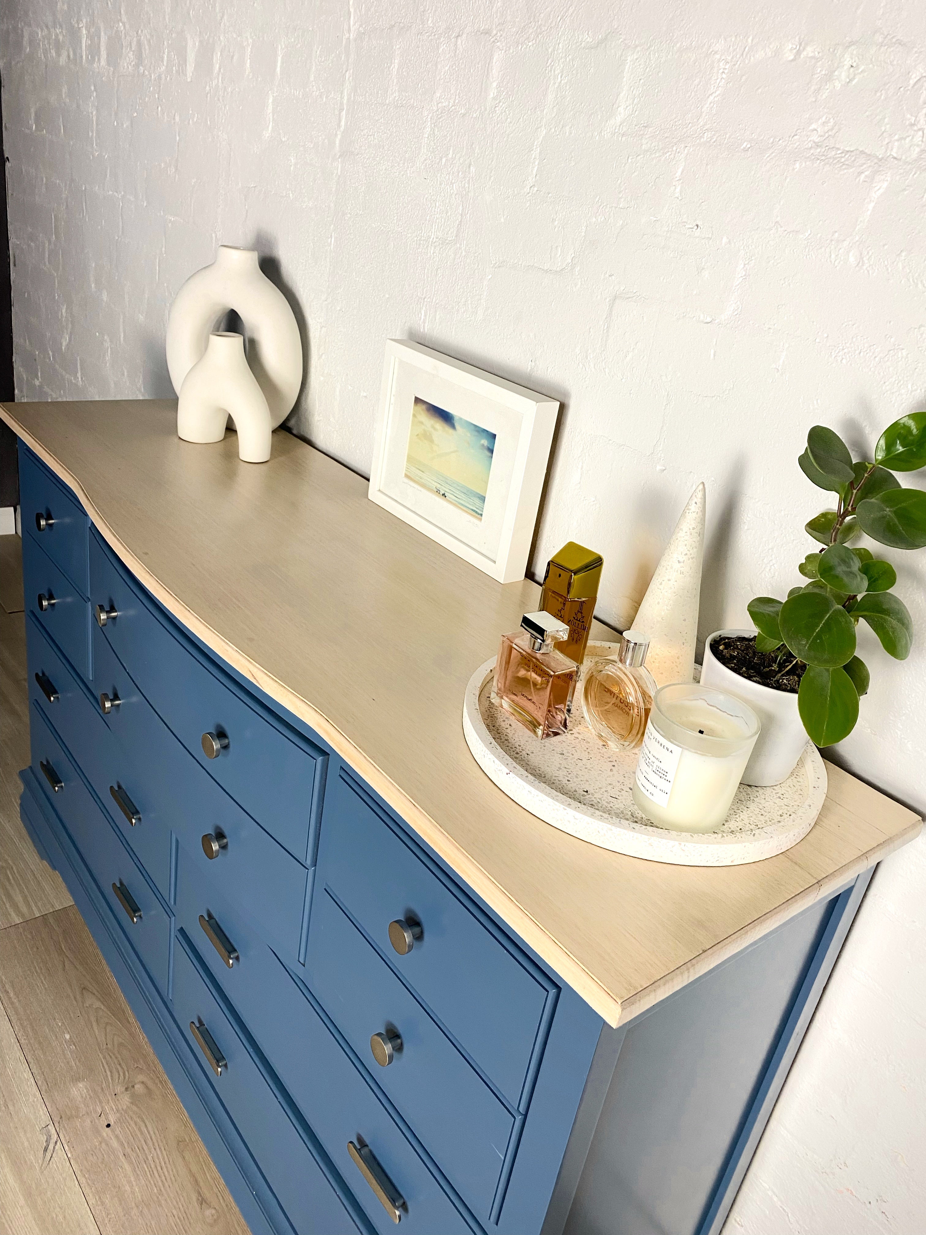 'Burgess Furniture' Blue Dresser