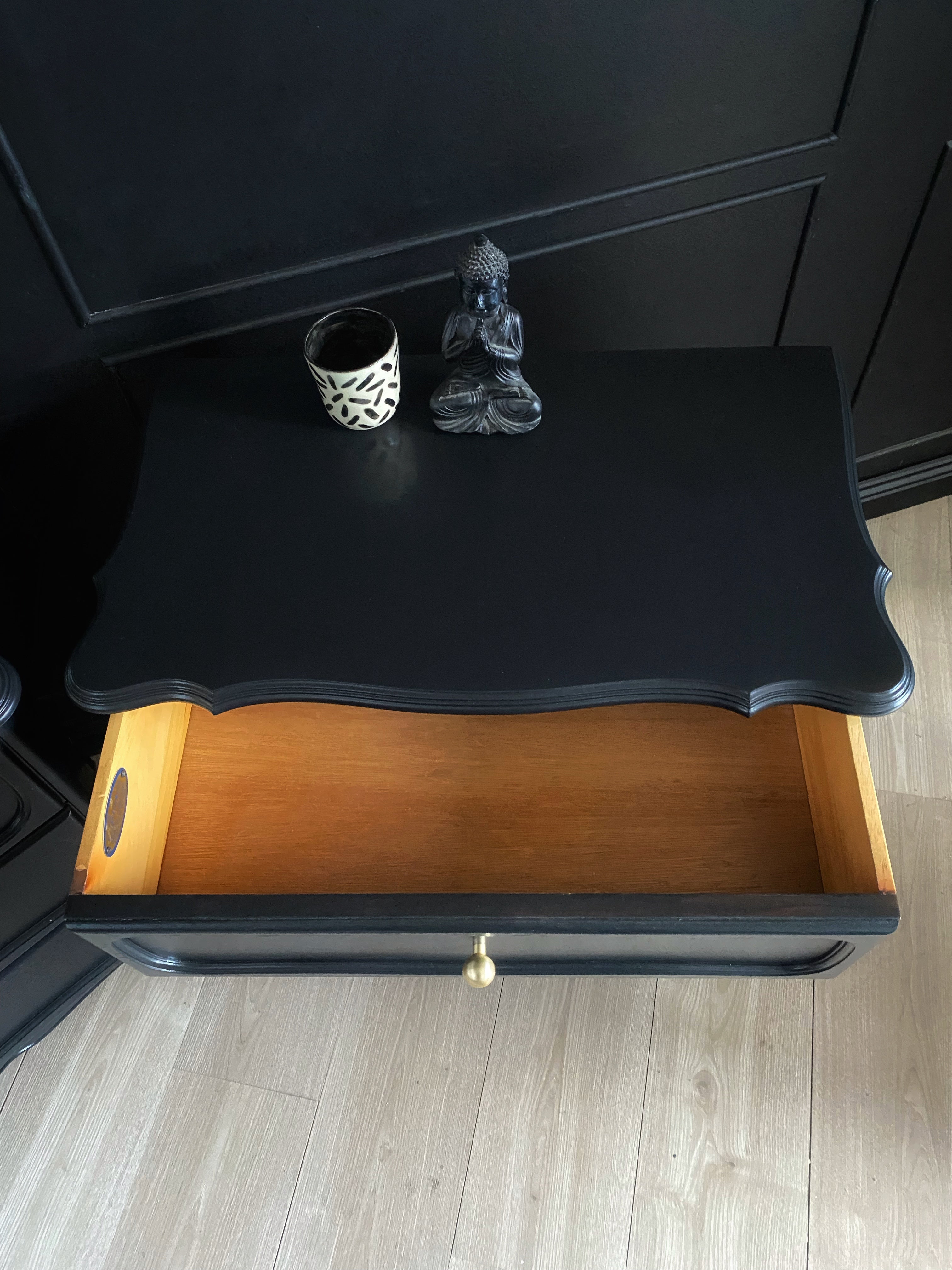 'Belvedere Black Bedside Tables"