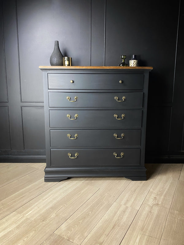 Burgess Furniture tallboy black