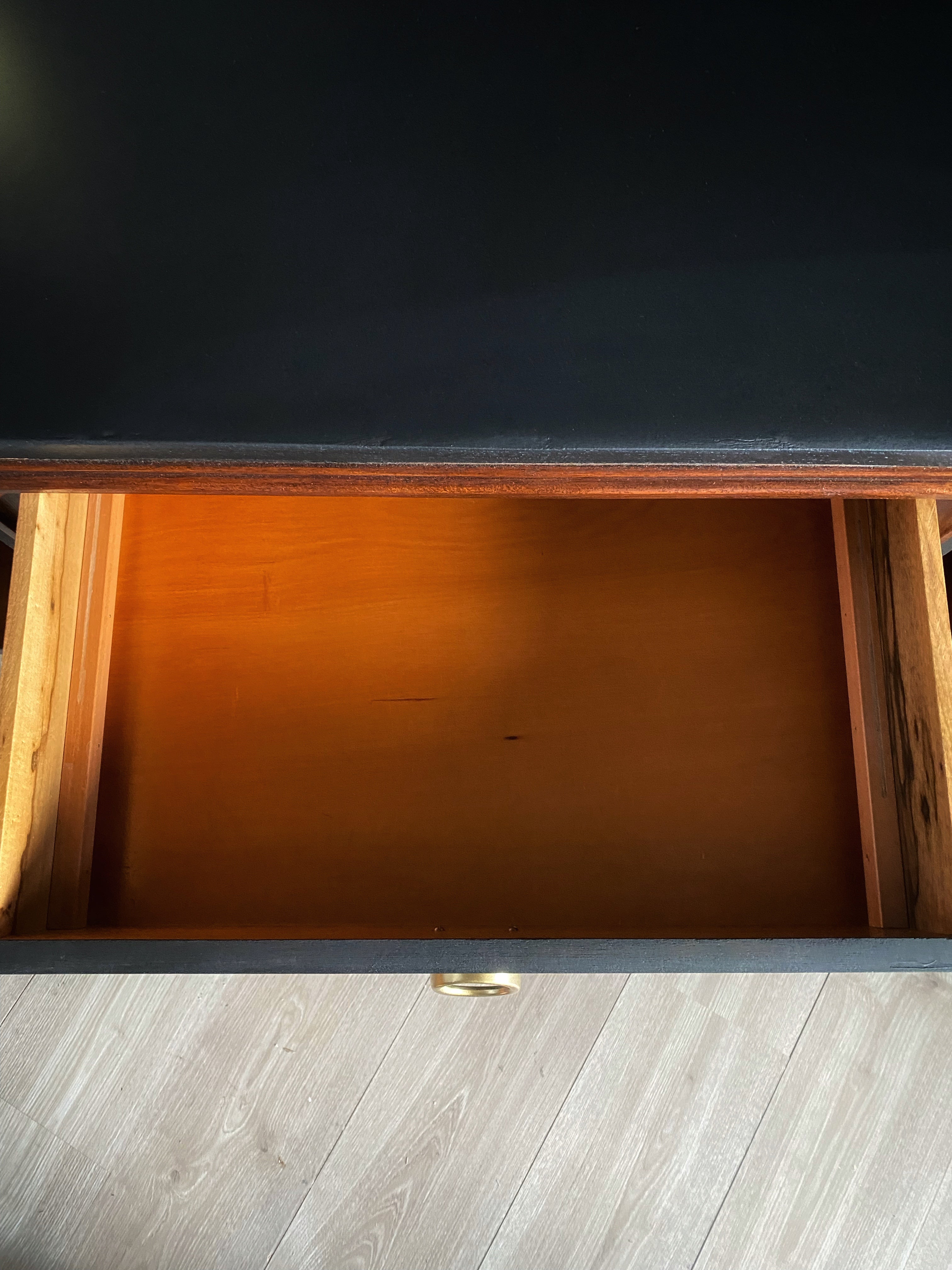 'Parker' Mid Century Buffet / Sideboard With High Gloss Wood Detail