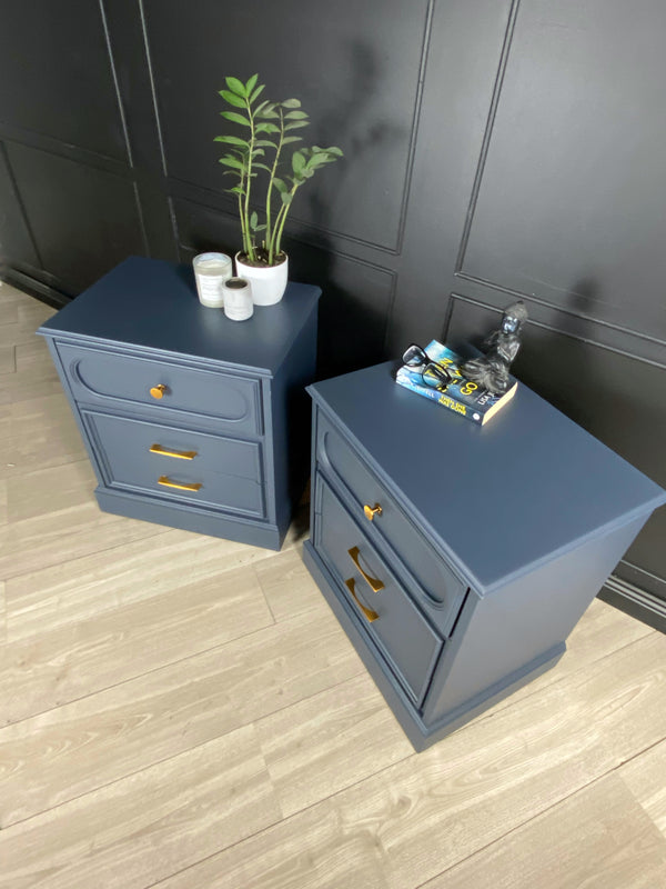 Reliance Furniture bedside tables blue, view 4