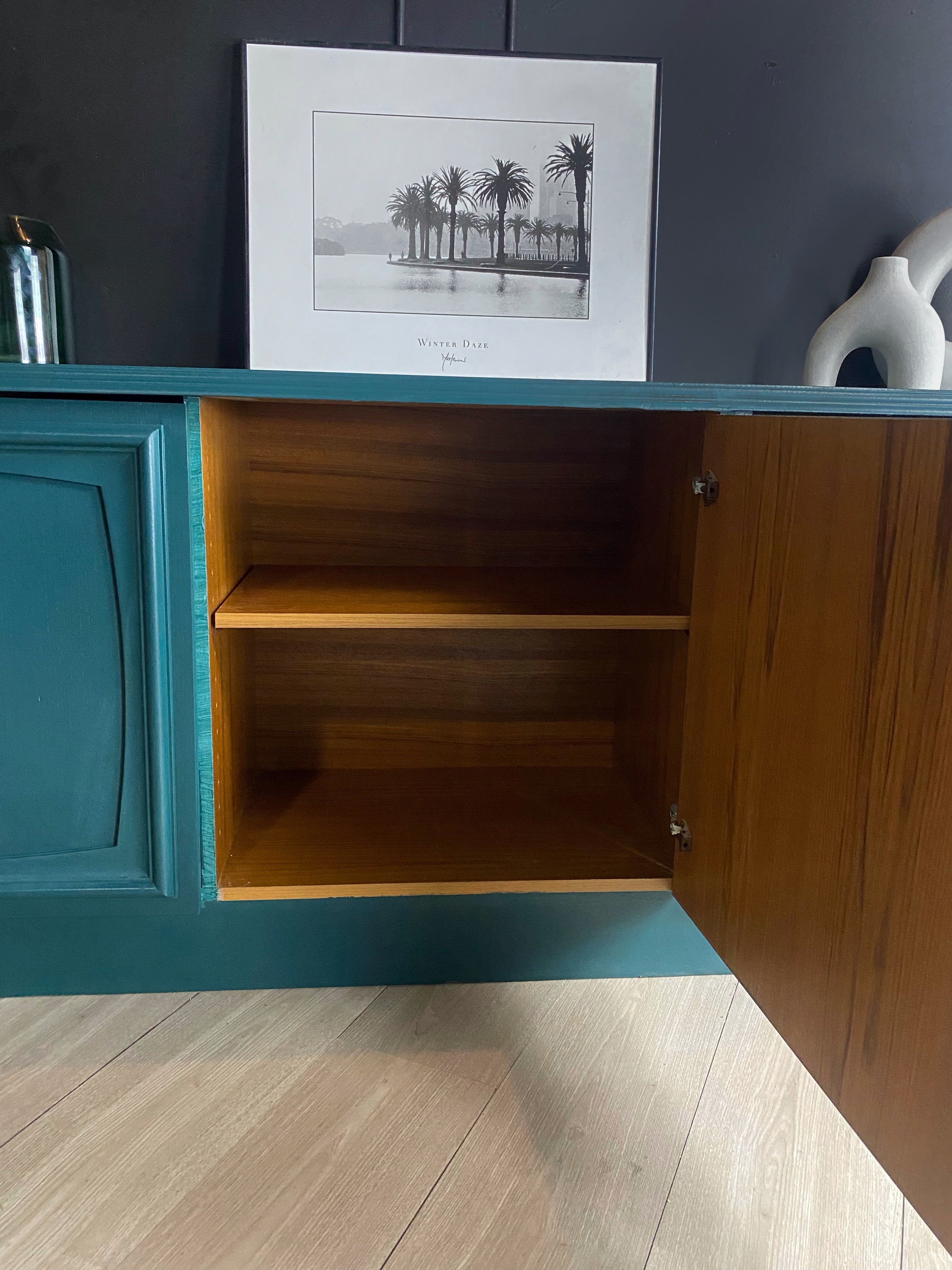 'Burgess Furniture' Teal sideboard / buffet