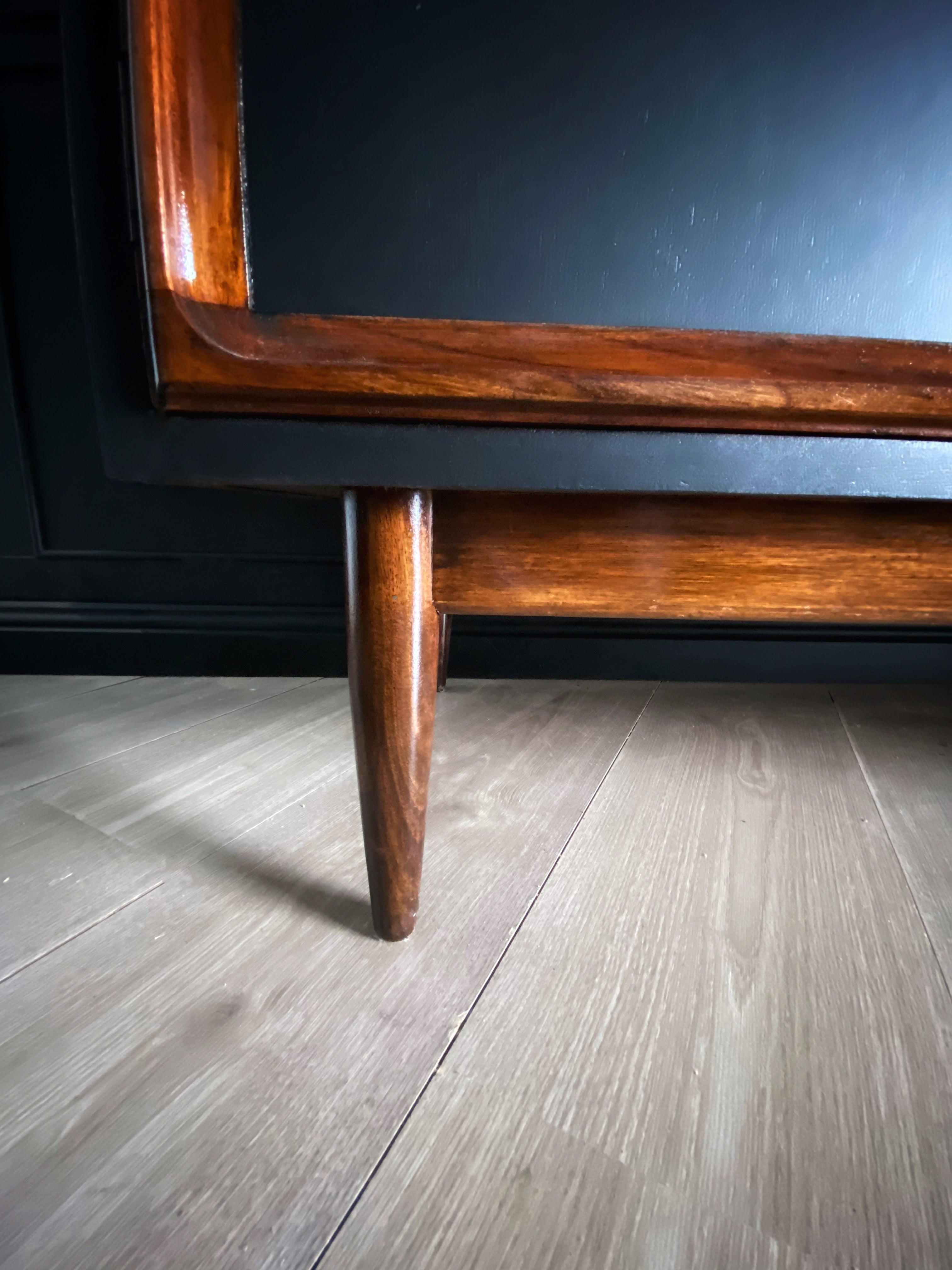 'Parker' Mid Century Buffet / Sideboard With High Gloss Wood Detail