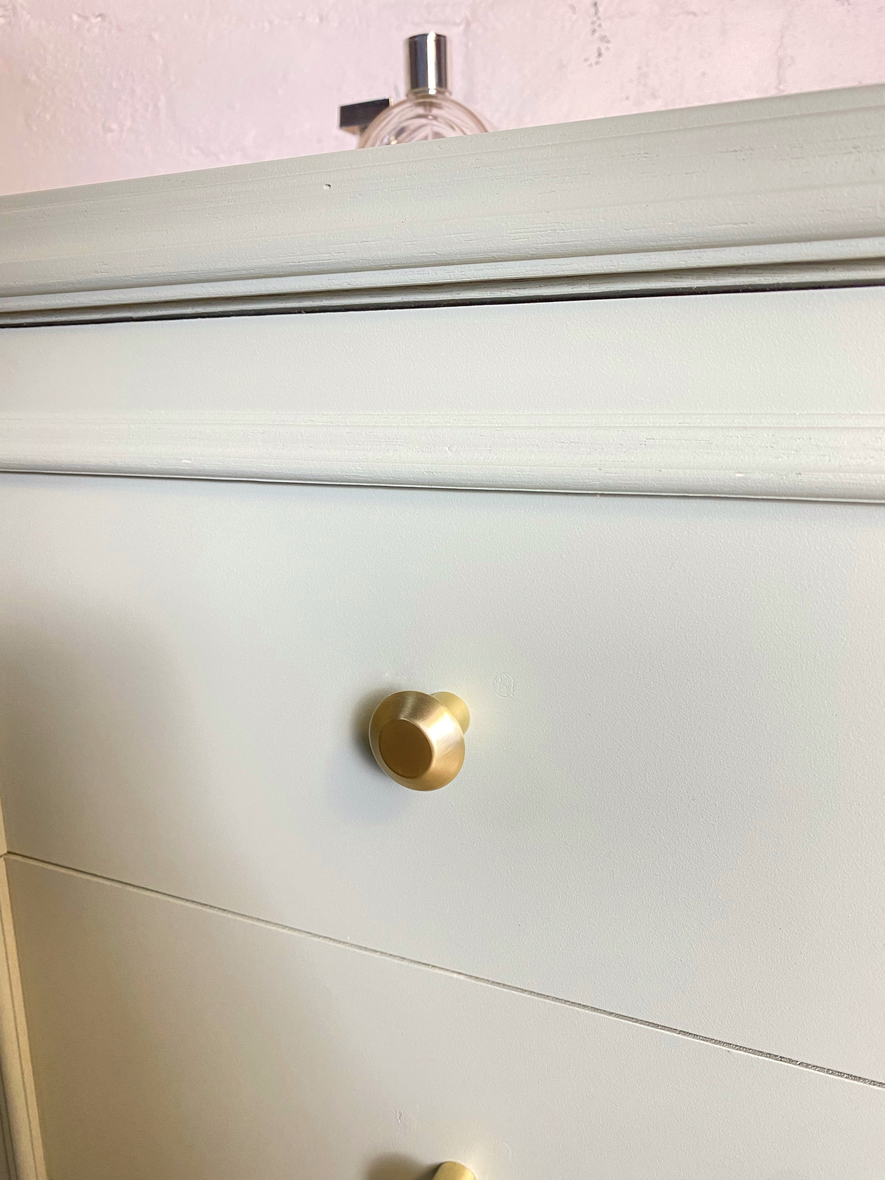 'Hamra Brothers' Soft Sage Bedside Tables