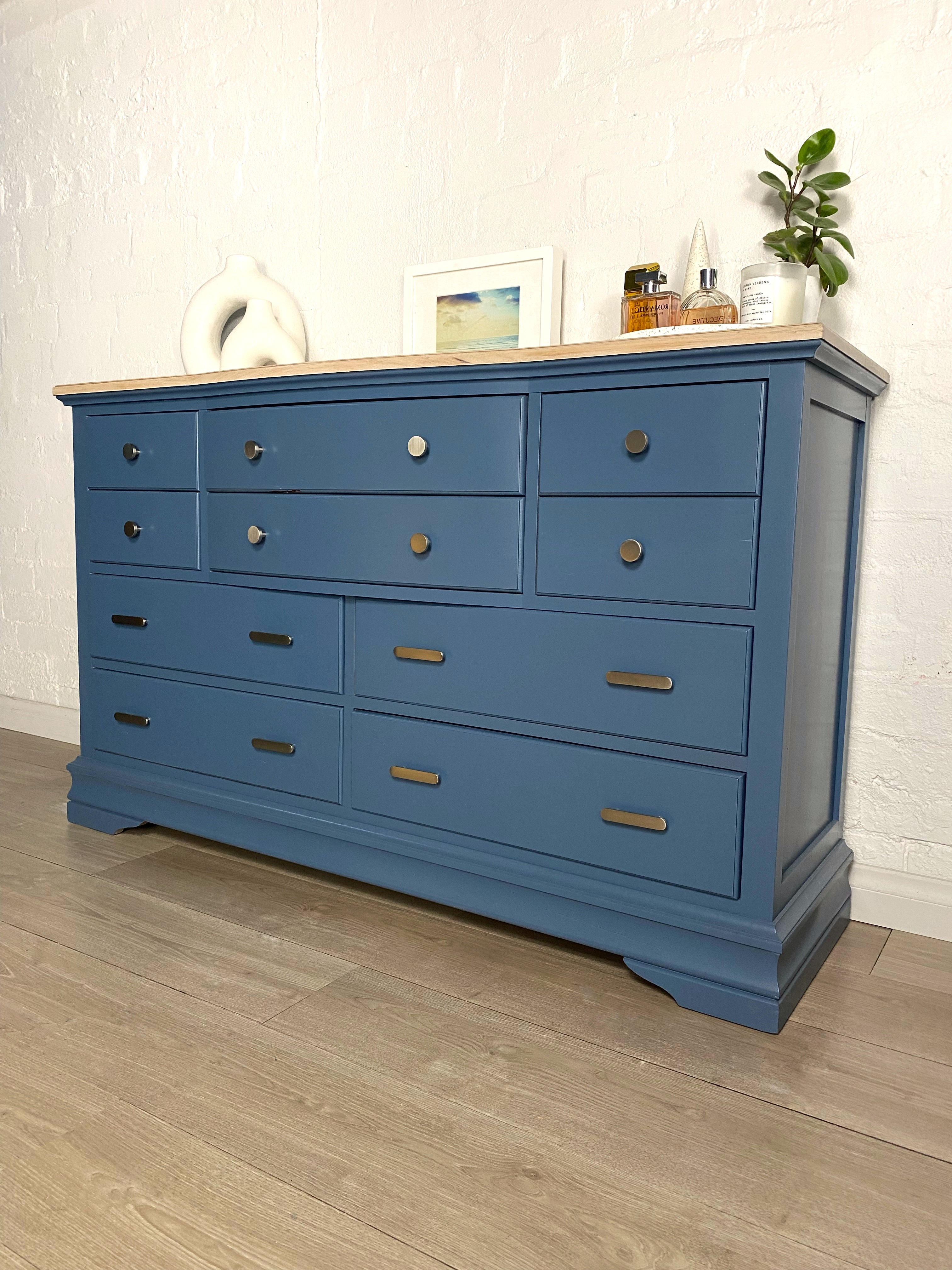'Burgess Furniture' Blue Dresser