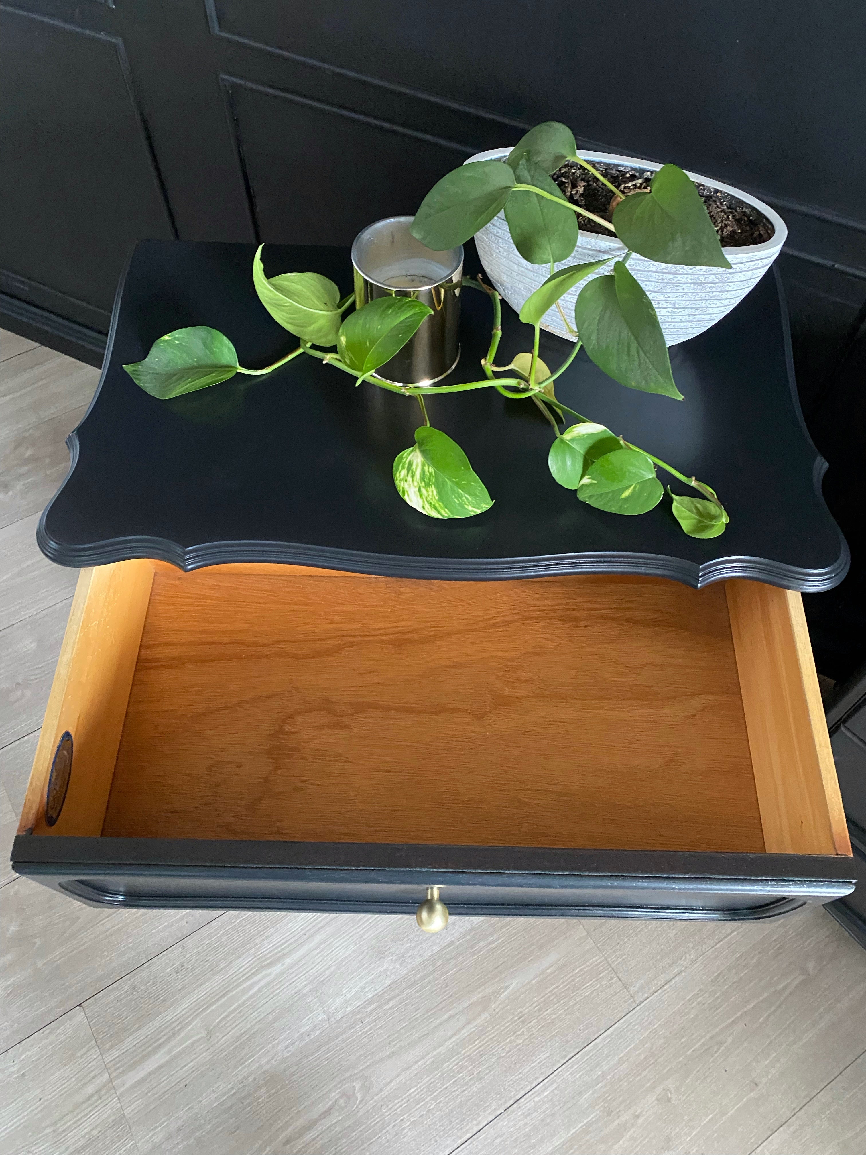 'Belvedere Black Bedside Tables"