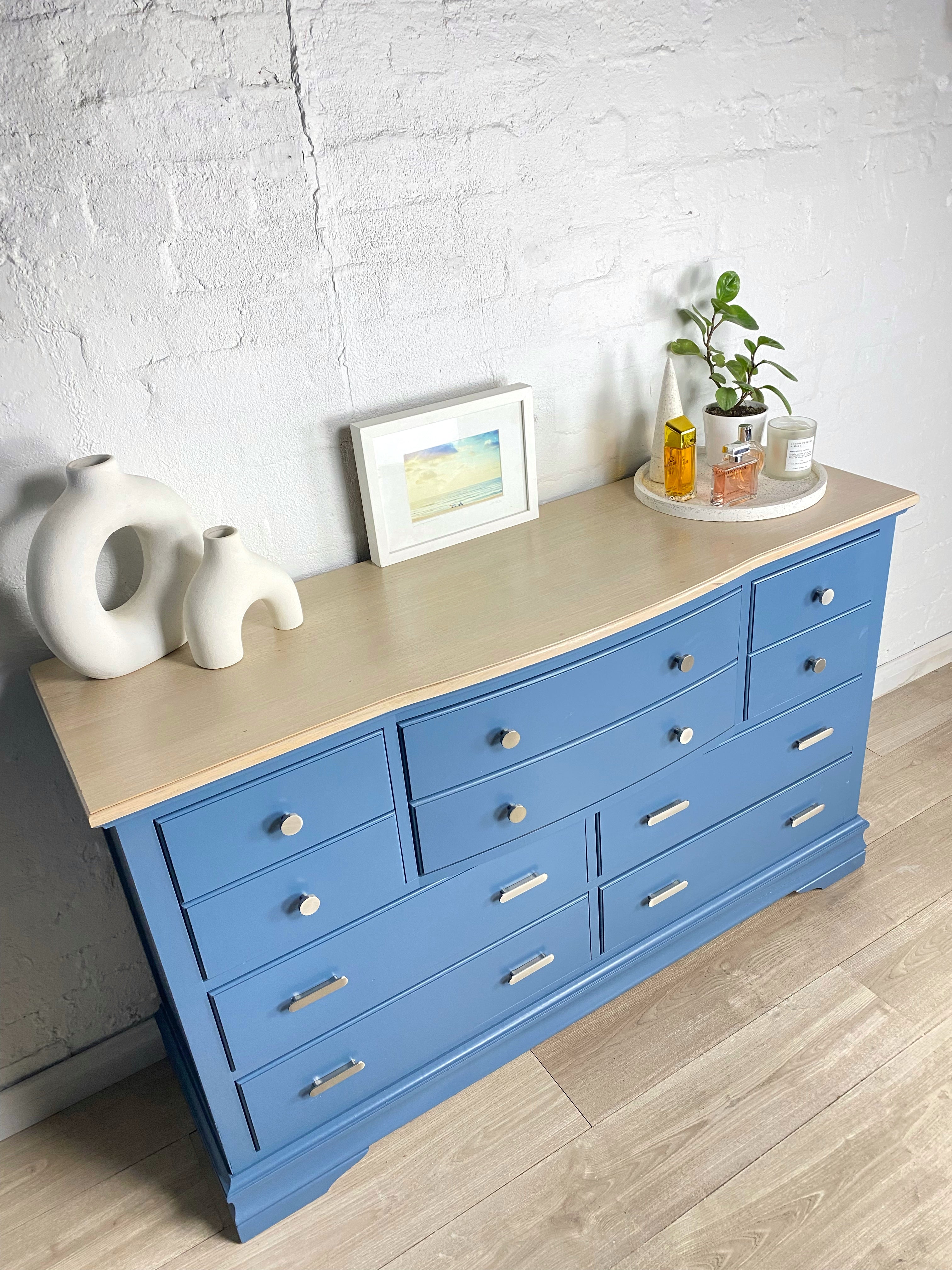 'Burgess Furniture' Blue Dresser