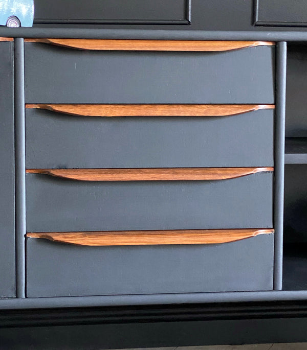 Mid-century sideboard black, view 8