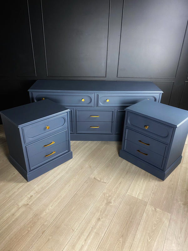 Reliance Furniture bedside tables blue, view 8