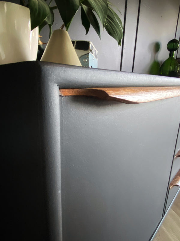 Mid-century sideboard black, view 4