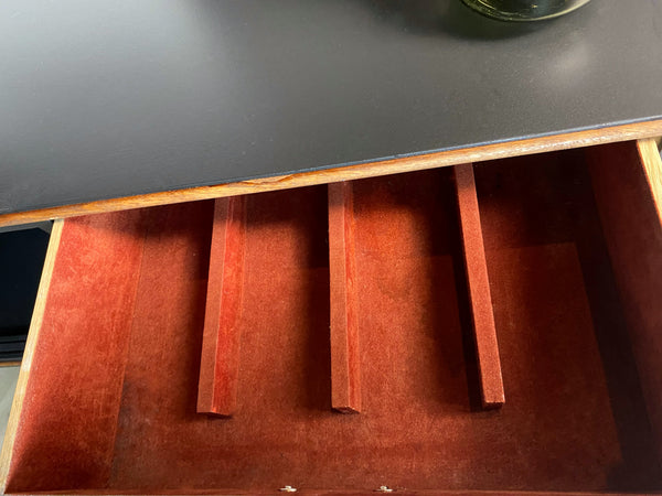 Mid-century sideboard tasmanian oak black, view 10