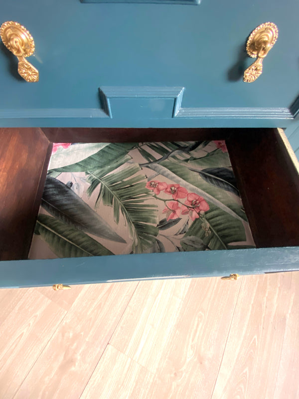 Mid-century sideboard blue, view 9