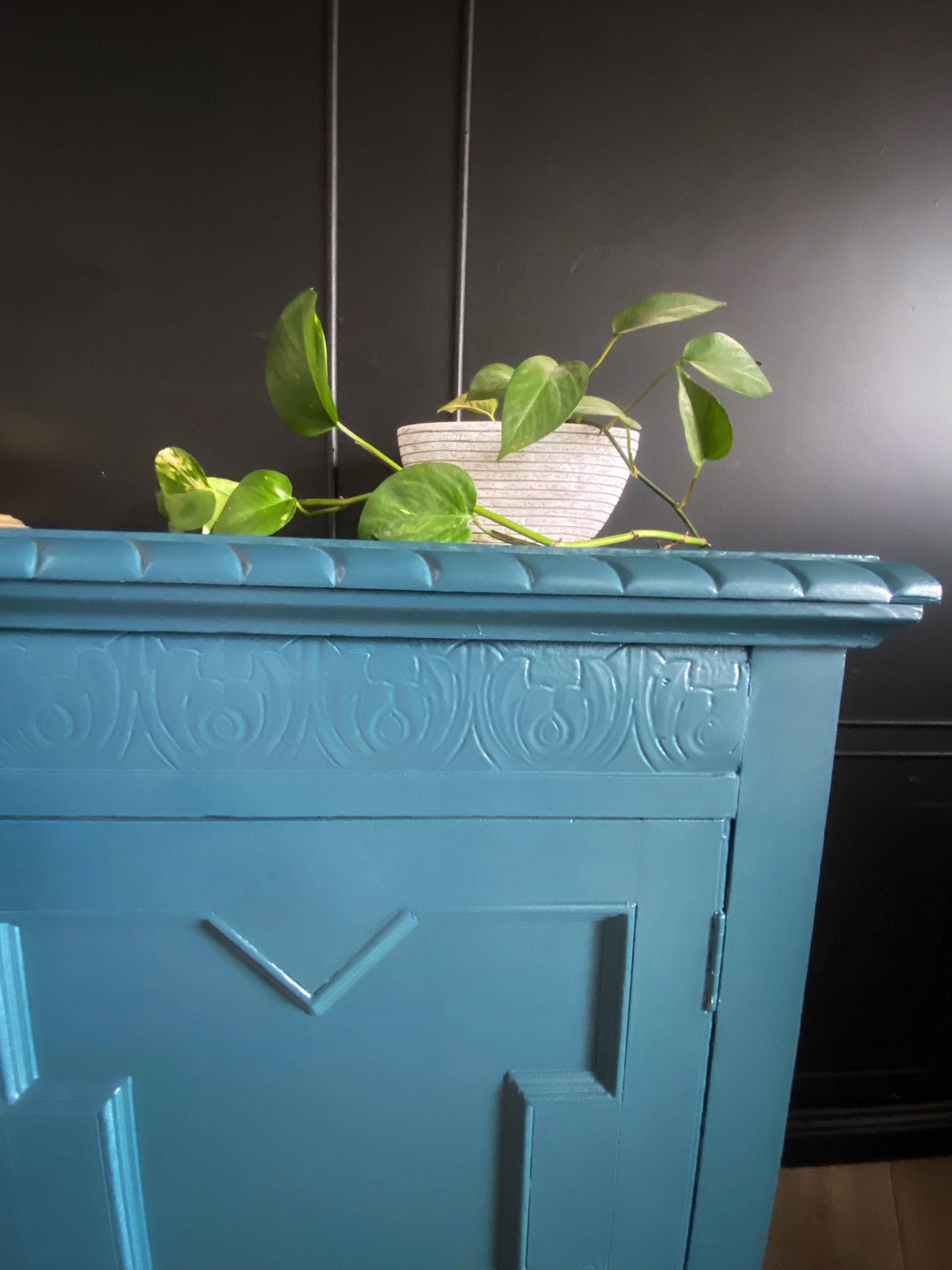 Antique Blue Buffet / Sideboard