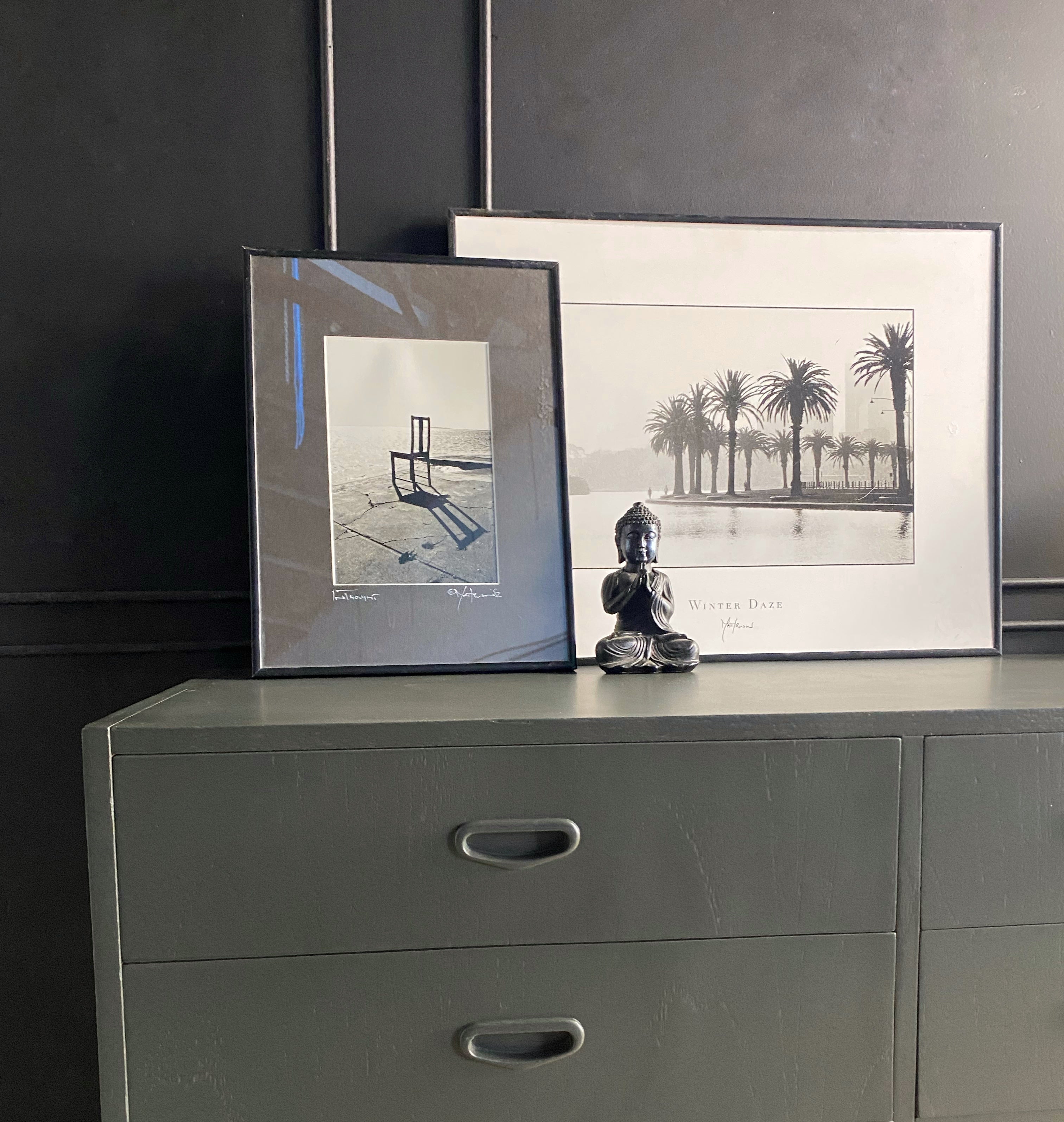 Dark Green Mid Century Dresser