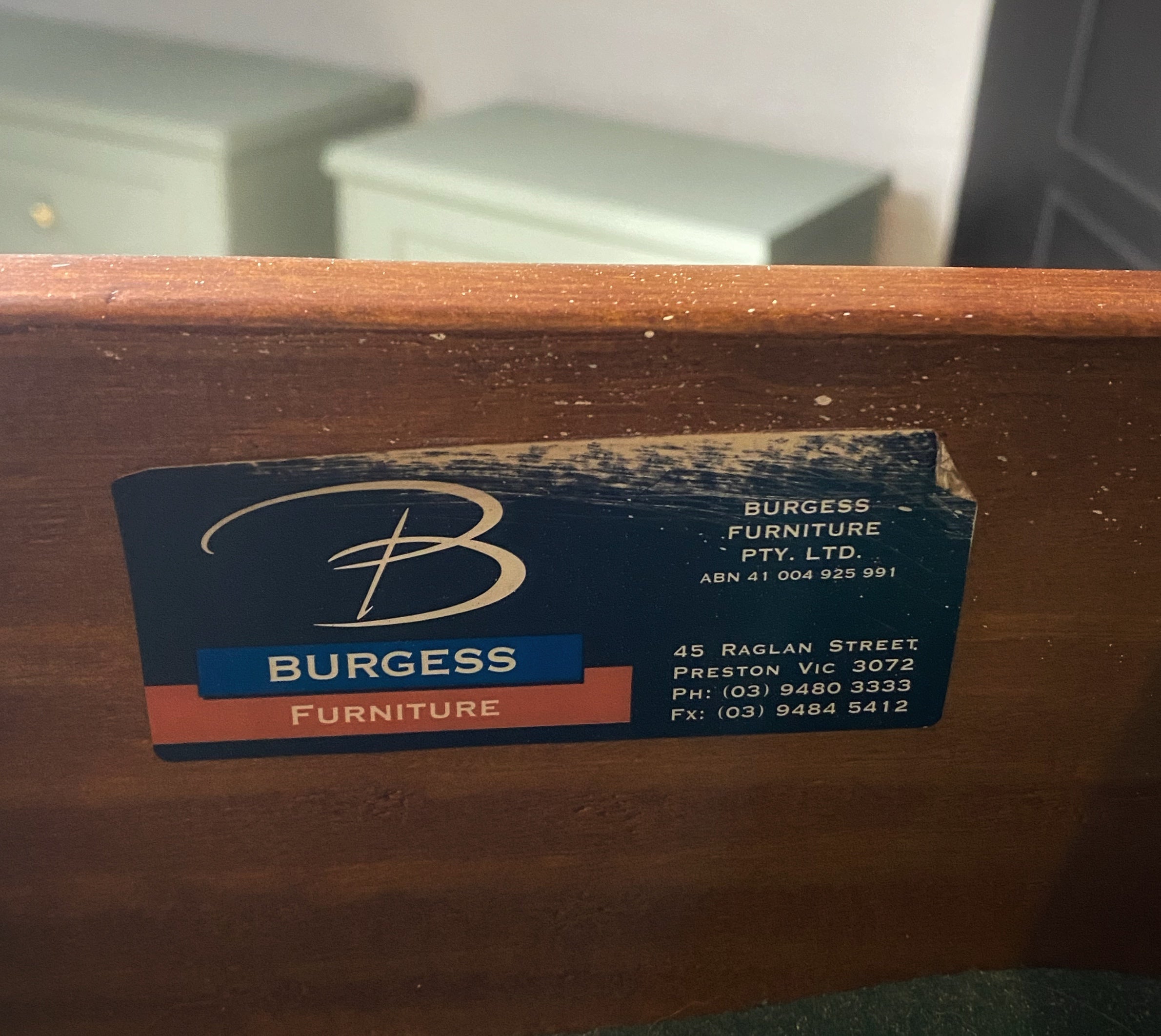 'Burgess Furniture' 5 Drawer Tallboy