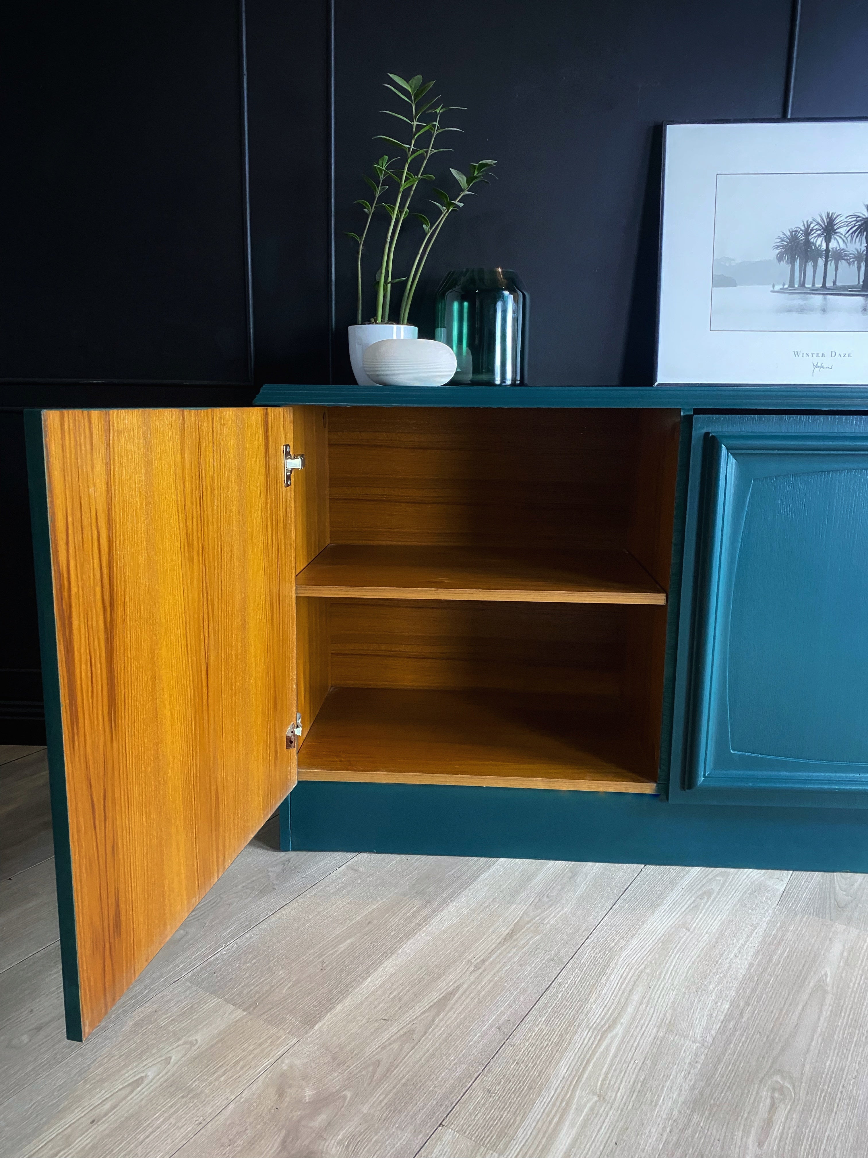 'Burgess Furniture' Teal sideboard / buffet
