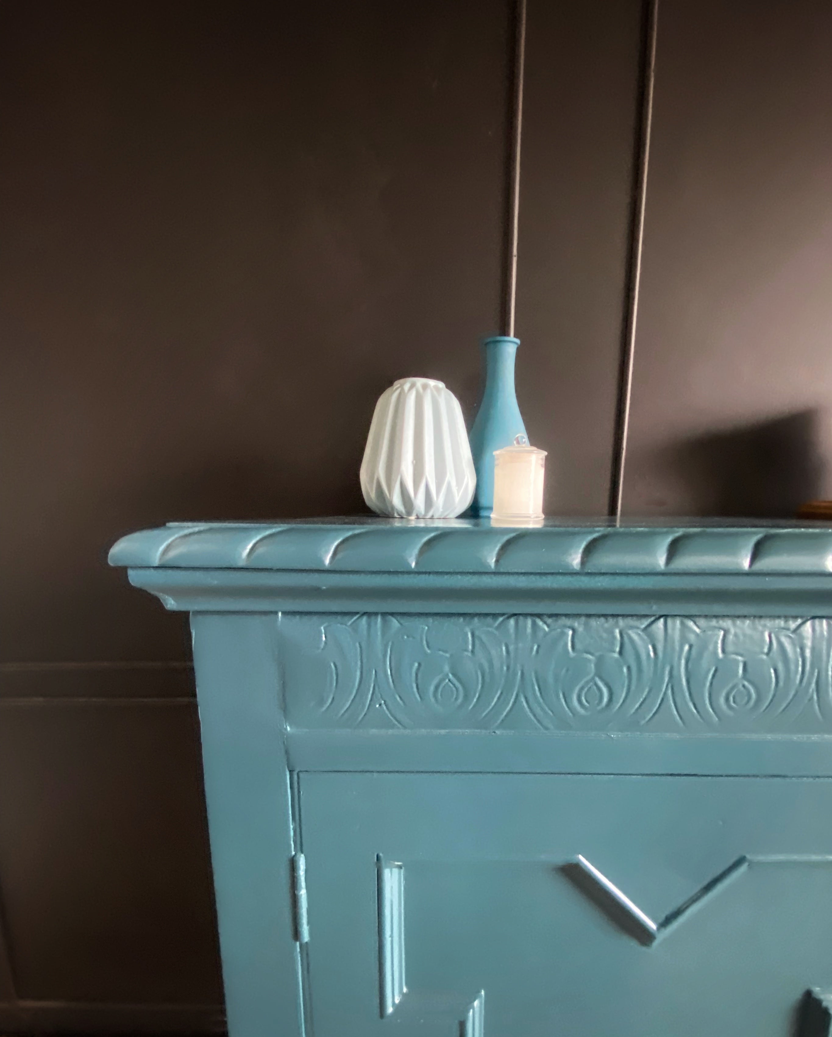 Antique Blue Buffet / Sideboard