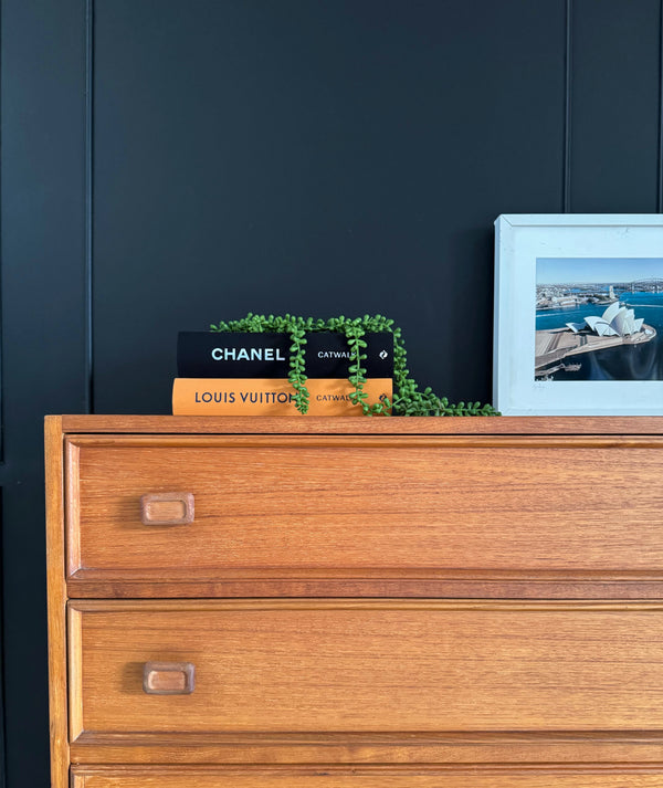 Parker Furniture dresser teak, view 4