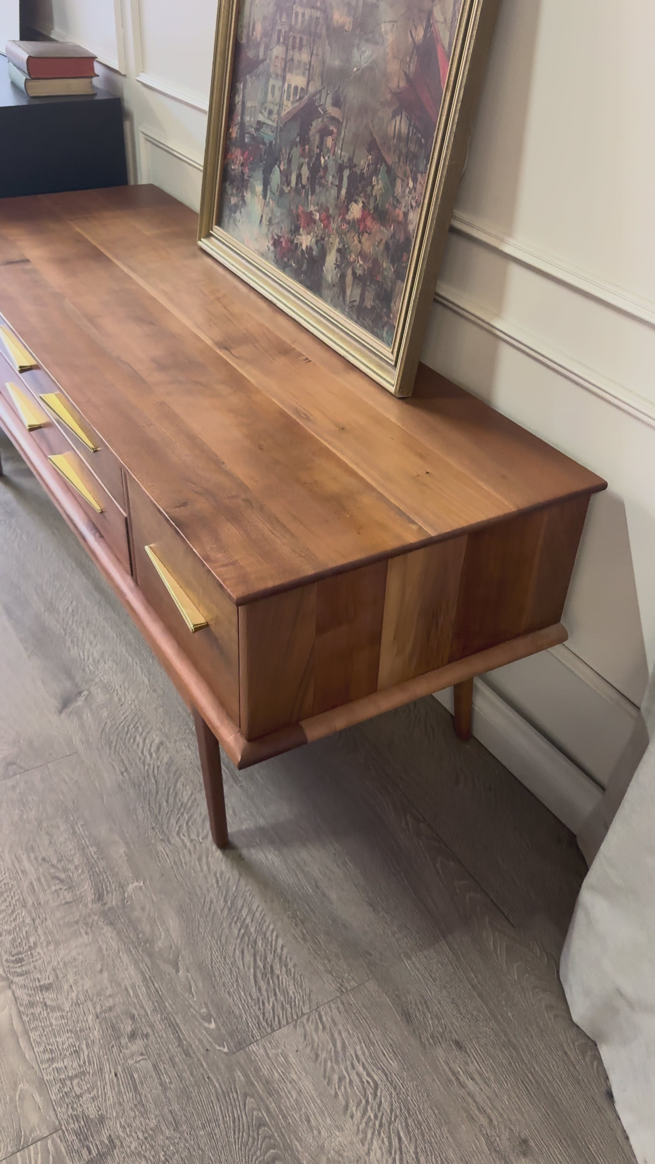 Fler lowboy console / tv unit with modern hardware