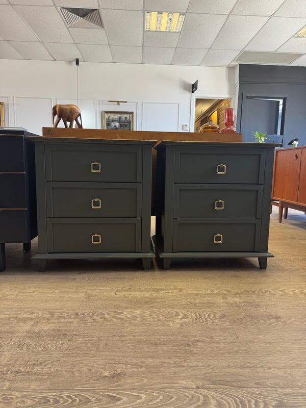 SAS Furniture bedside tables sage green