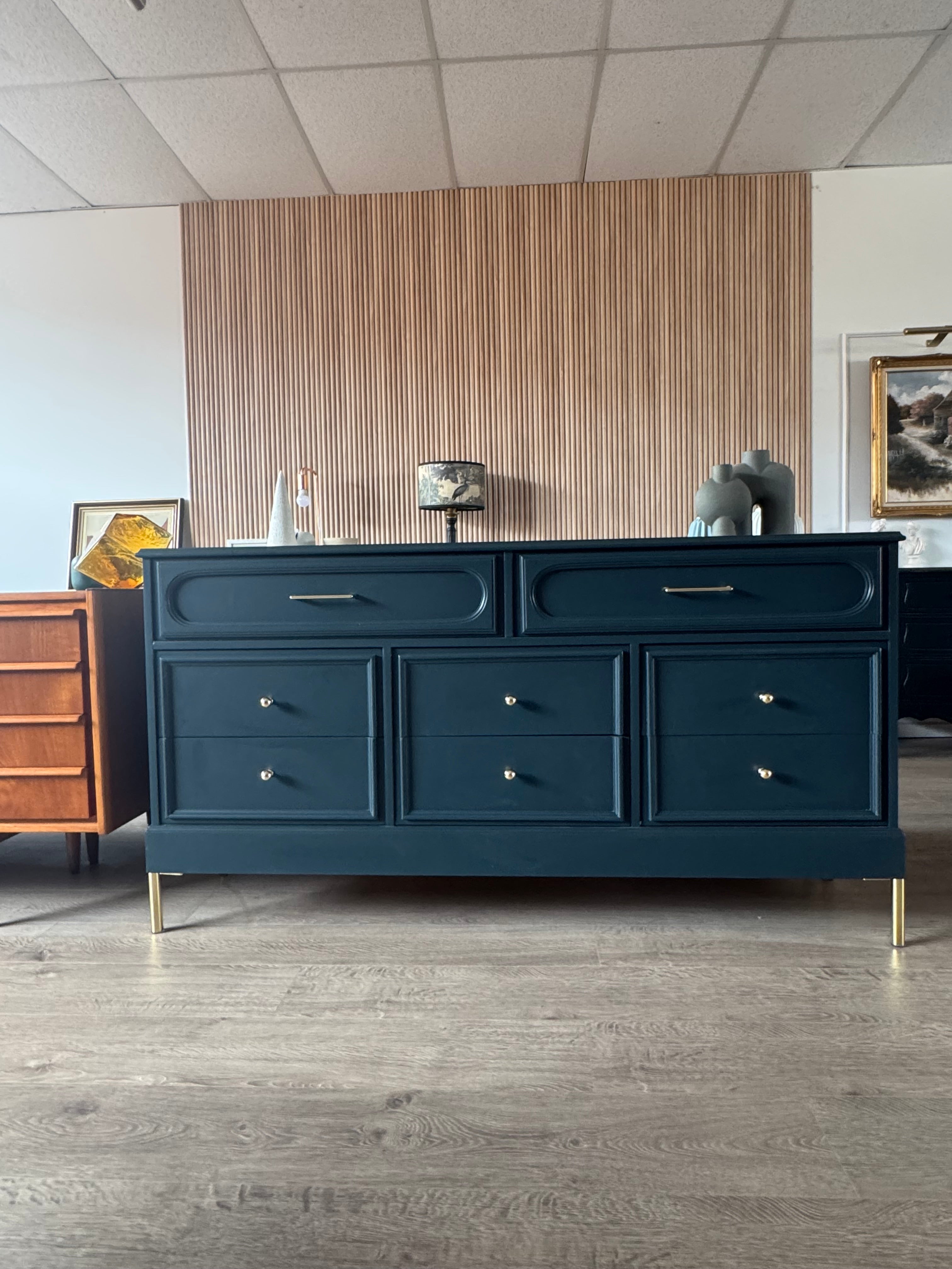 Reliance Furniture dresser blue