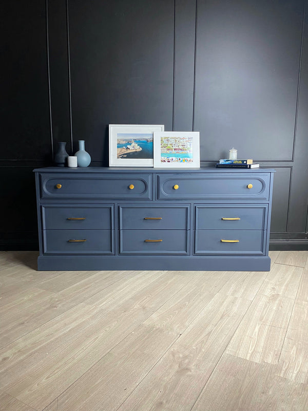 Reliance Furniture dresser blue, view 2