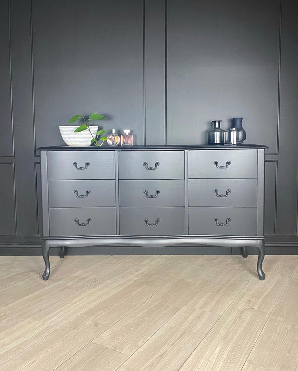 Mid-century dresser black, view 2