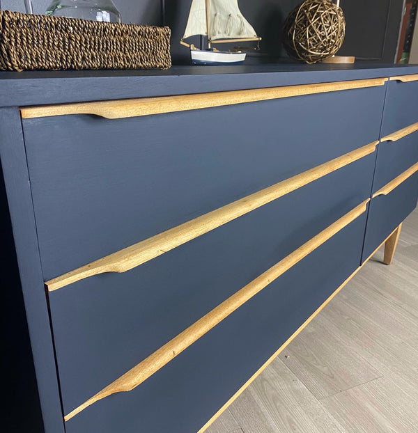 Reliance Furniture dresser navy blue, view 2