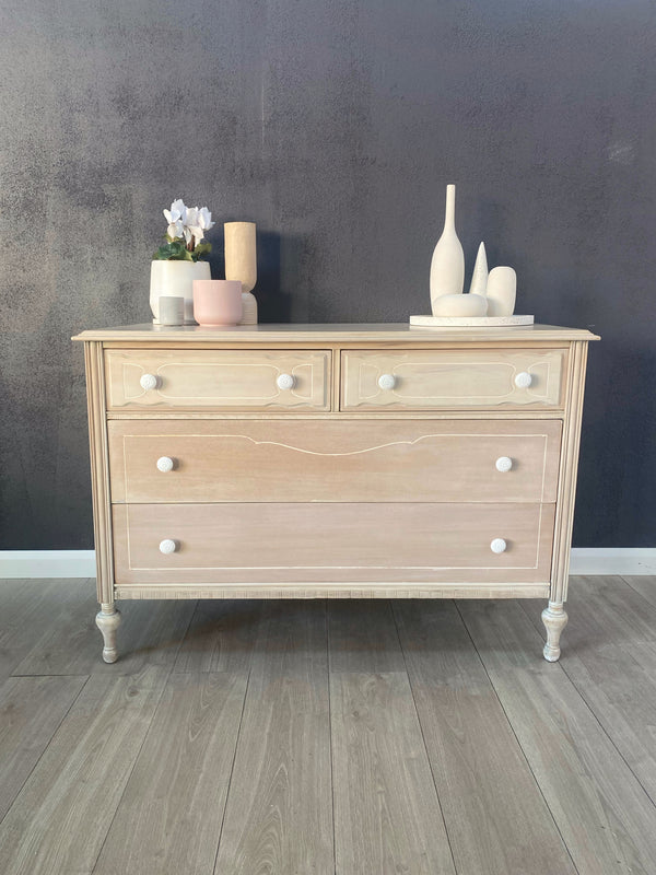 Mid-century dresser white