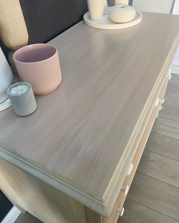 Mid-century dresser white, view 2