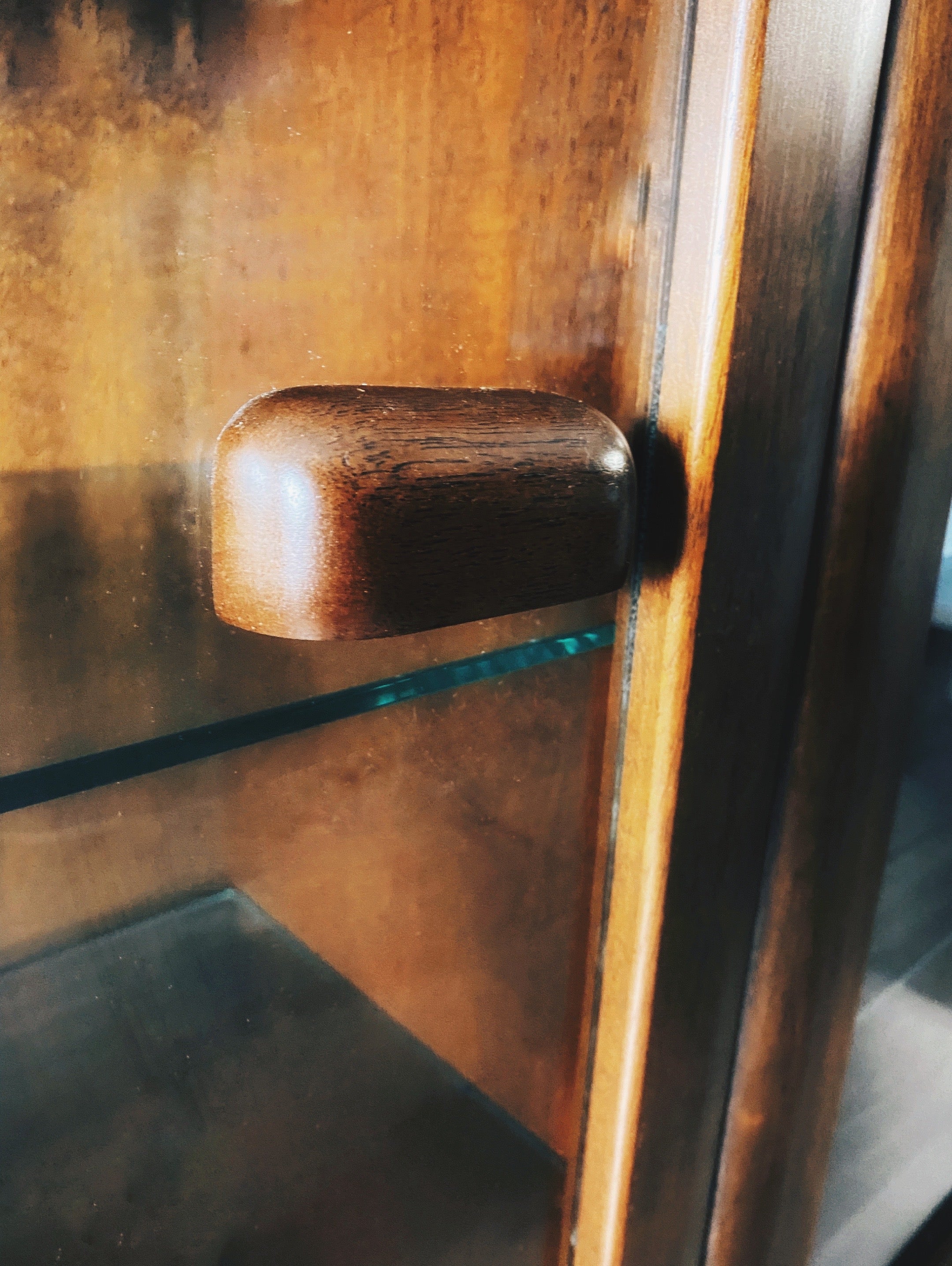 Stylish Mid Century Modern Bookcase with gold legs