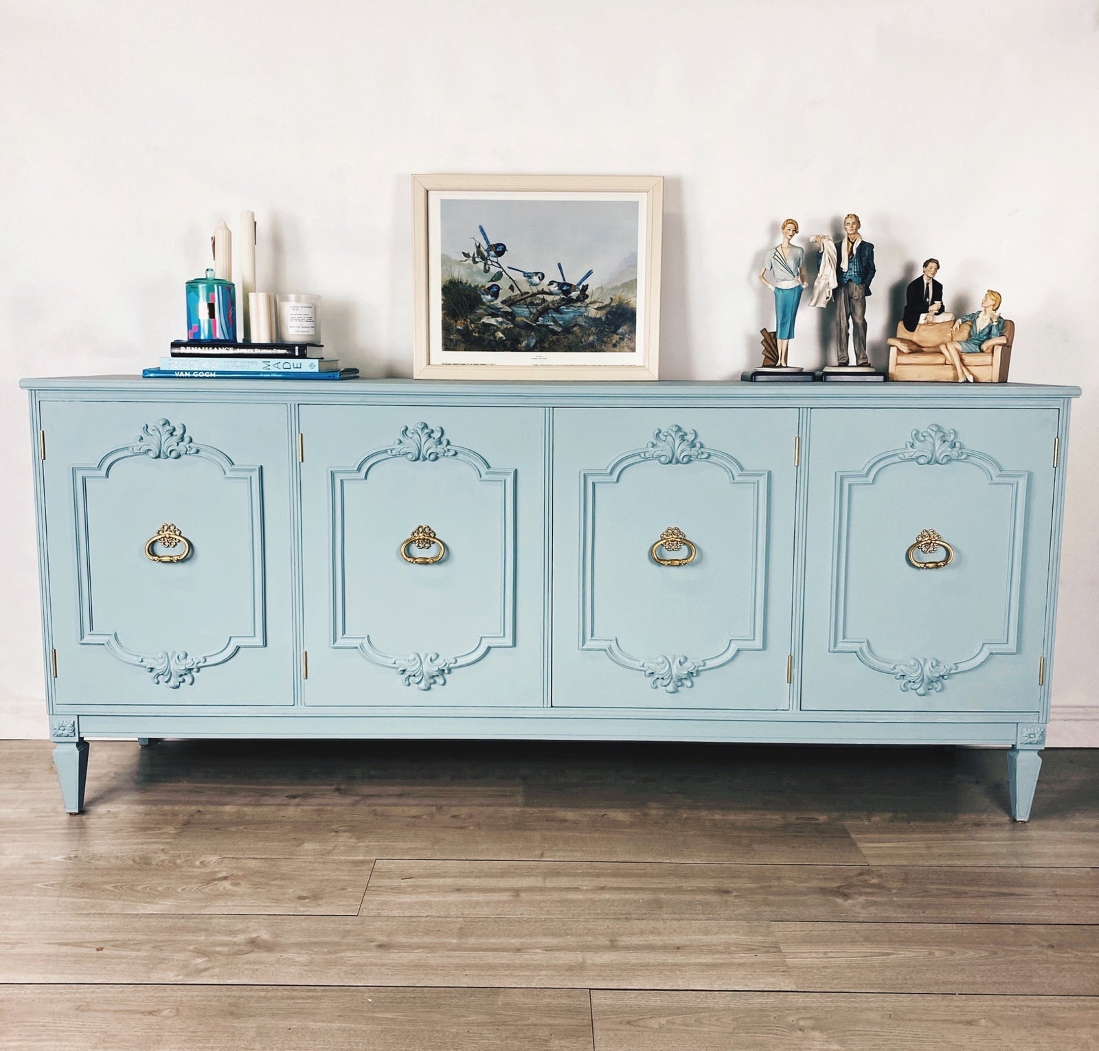 Mid-century sideboard blue