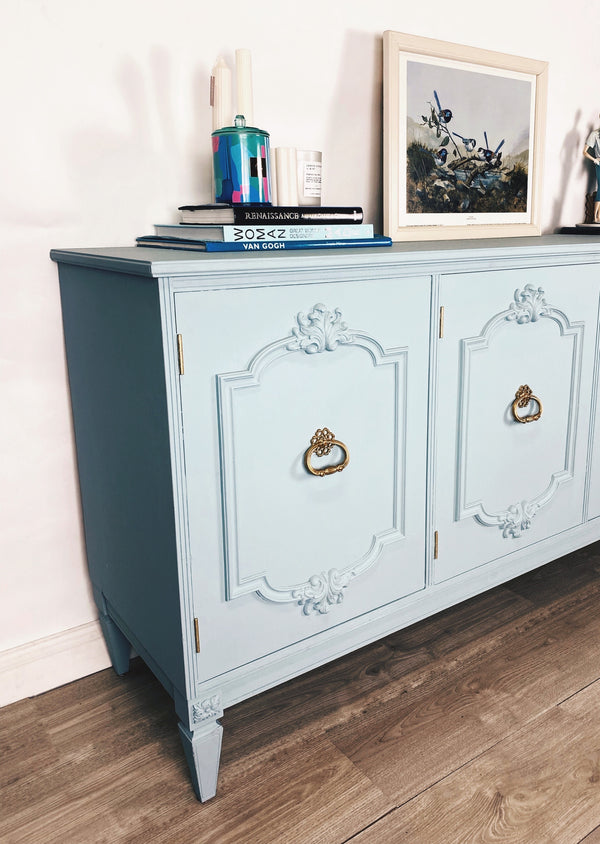 Mid-century sideboard blue, view 2