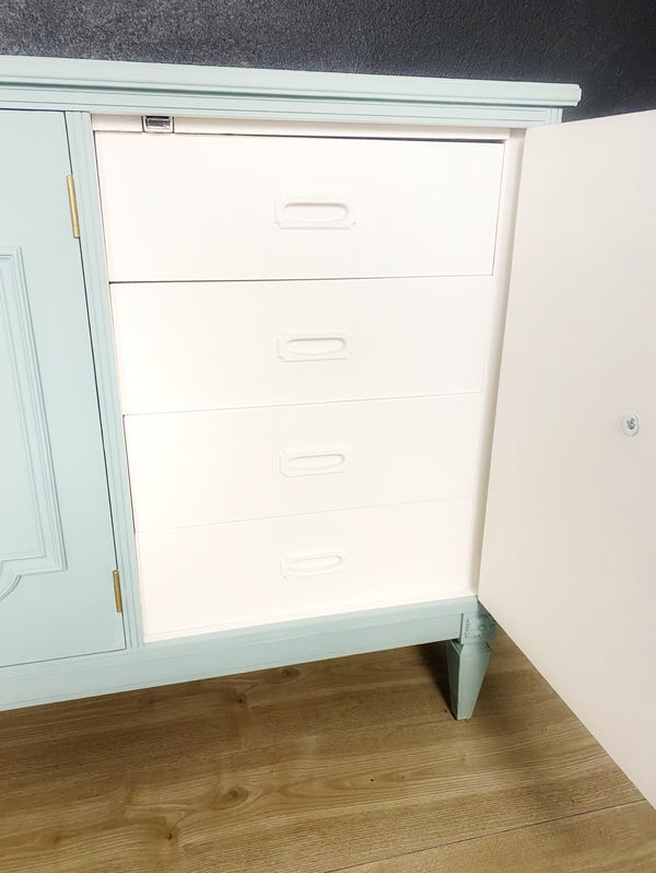 Mid-century sideboard blue, view 4
