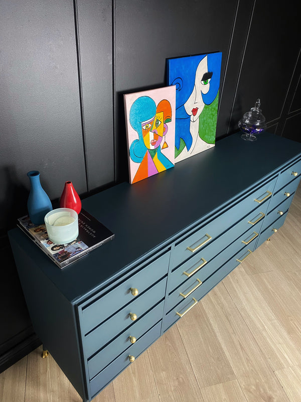 Alrob Furniture dresser blue, view 3